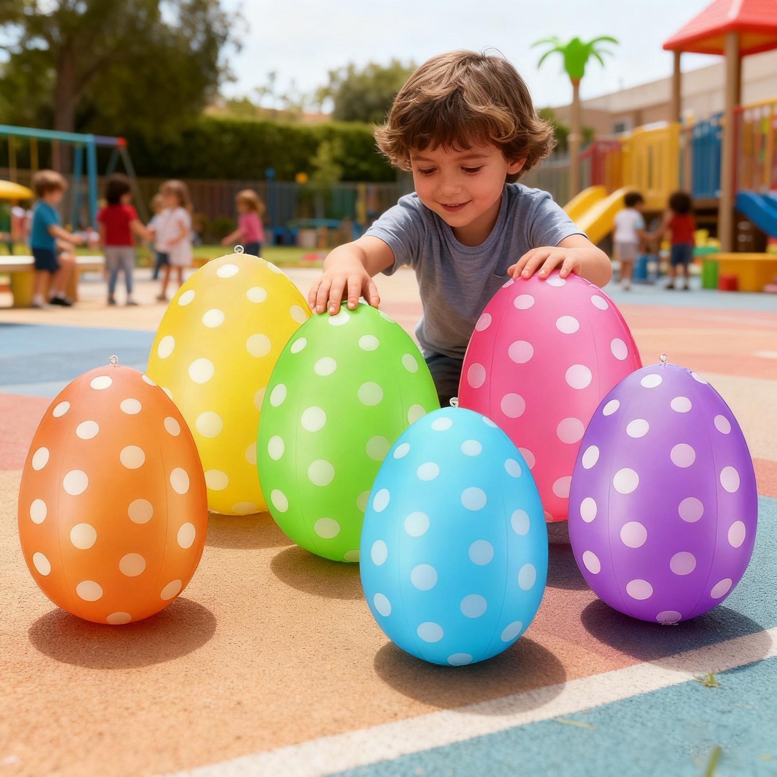 Party Games Egg - Ovos de páscoa infláveis 6 pçs/set