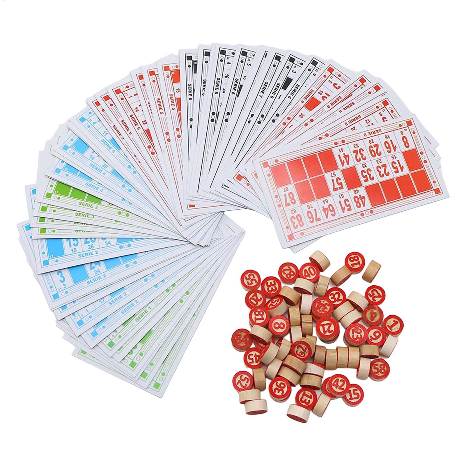 Party Games For Large Groups - Jogo de Bingo Vintage em Madeira