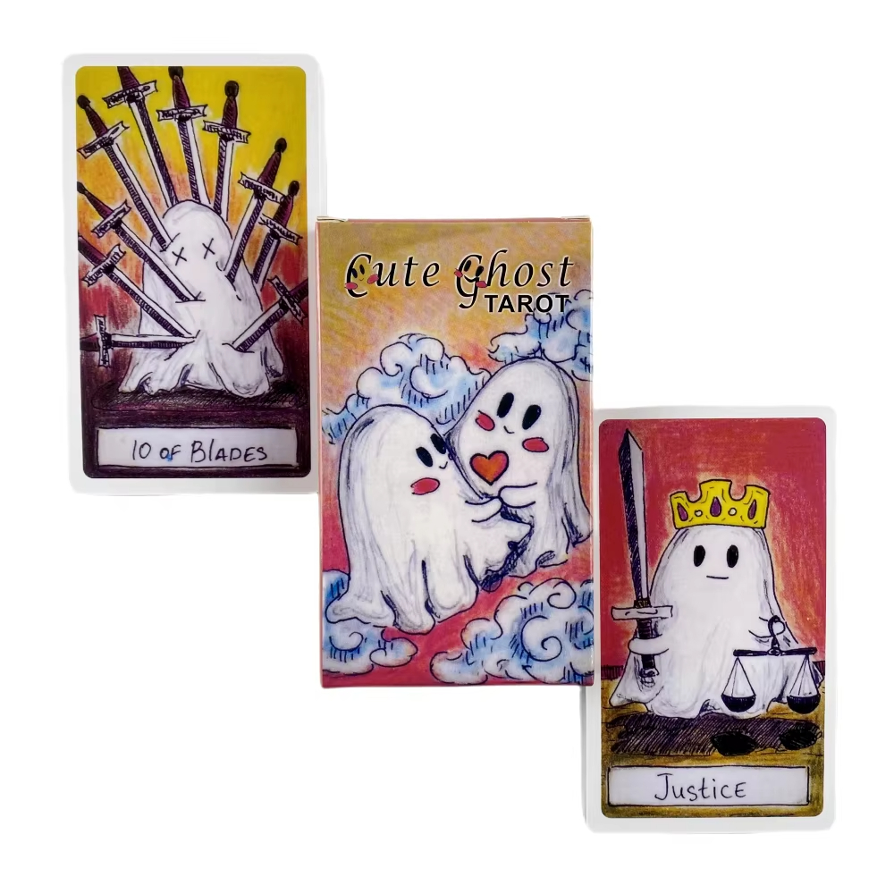 Party Games Entertainer - Baralho de tarô fantasma fofo, conjunto
