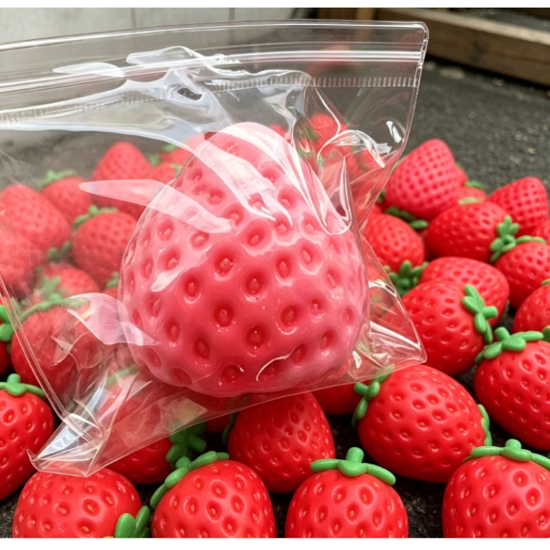Party Games Entertainer - Brinquedo de Apertar Morango Grande Macio,