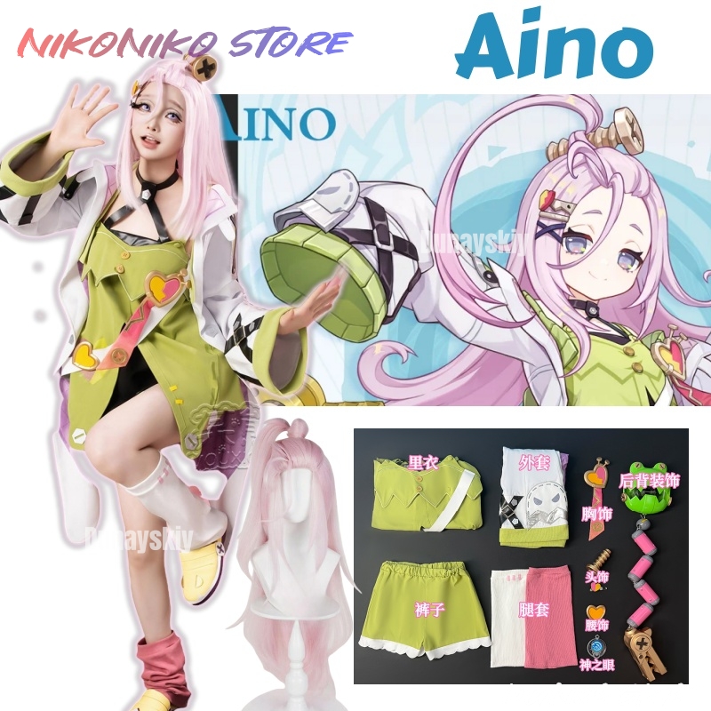 Party Games Animals - Jogo genshin impacto aino cosplay traje