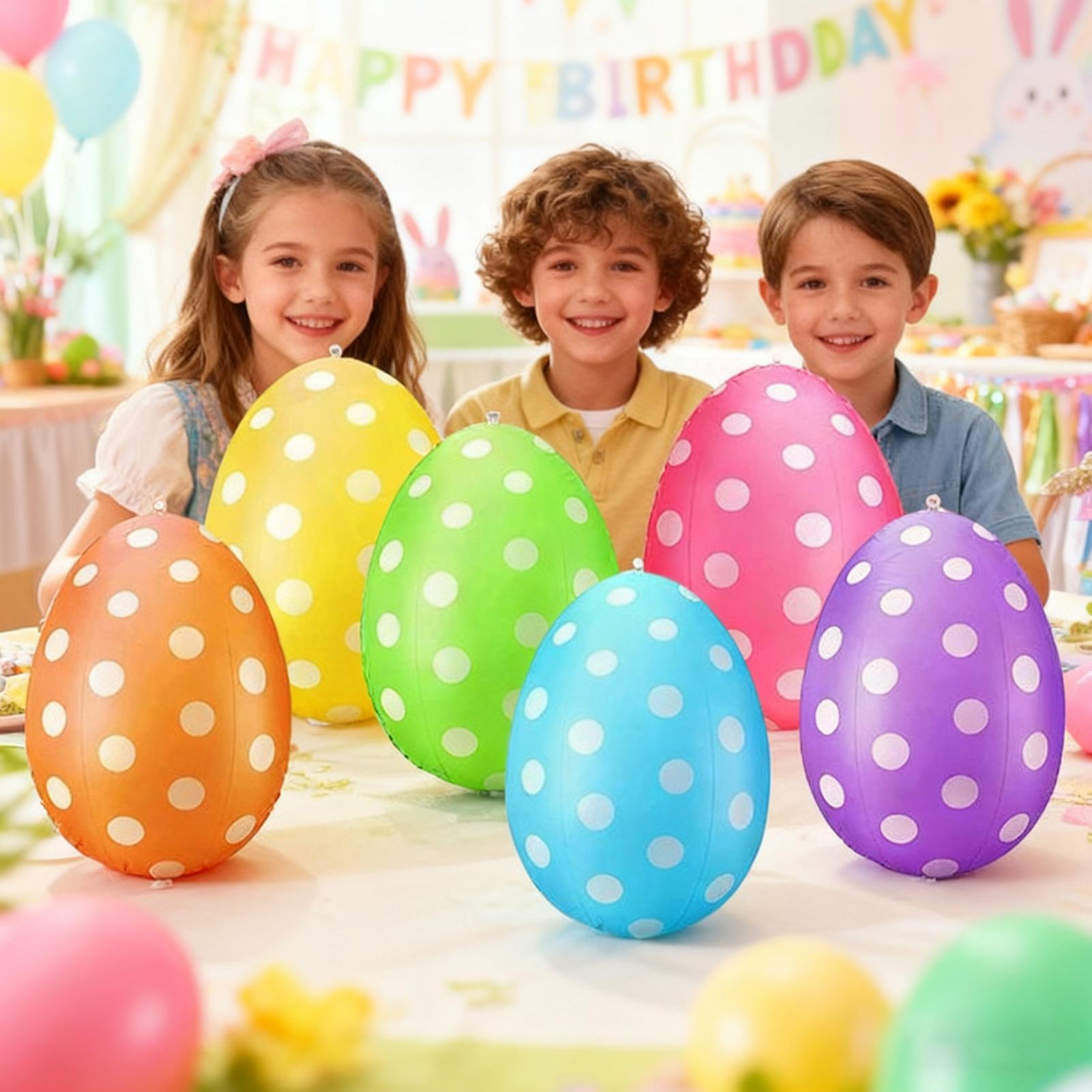 Ovos de páscoa infláveis 6 pçs - Party Games Egg avaliação e preço