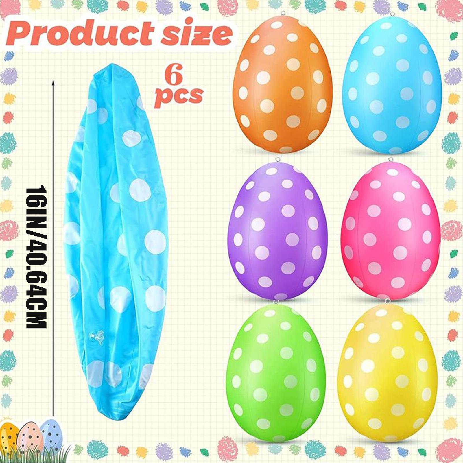 Ovos de páscoa infláveis 6 pçs - Party Games Egg avaliação e preço
