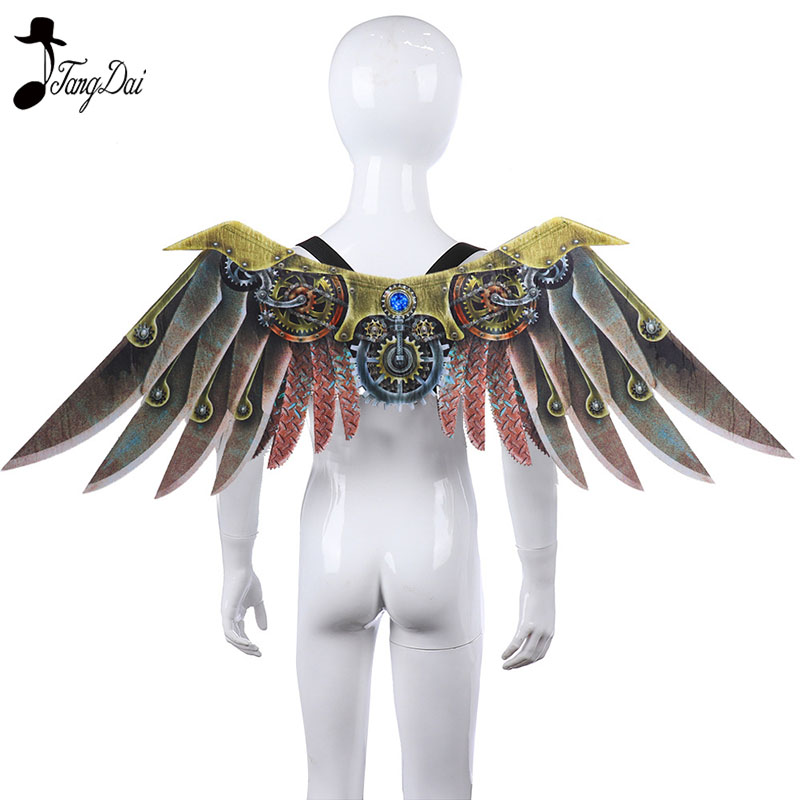 Steampunk Cosplay Costume Wing - Party Games Steam Free avaliação e preço