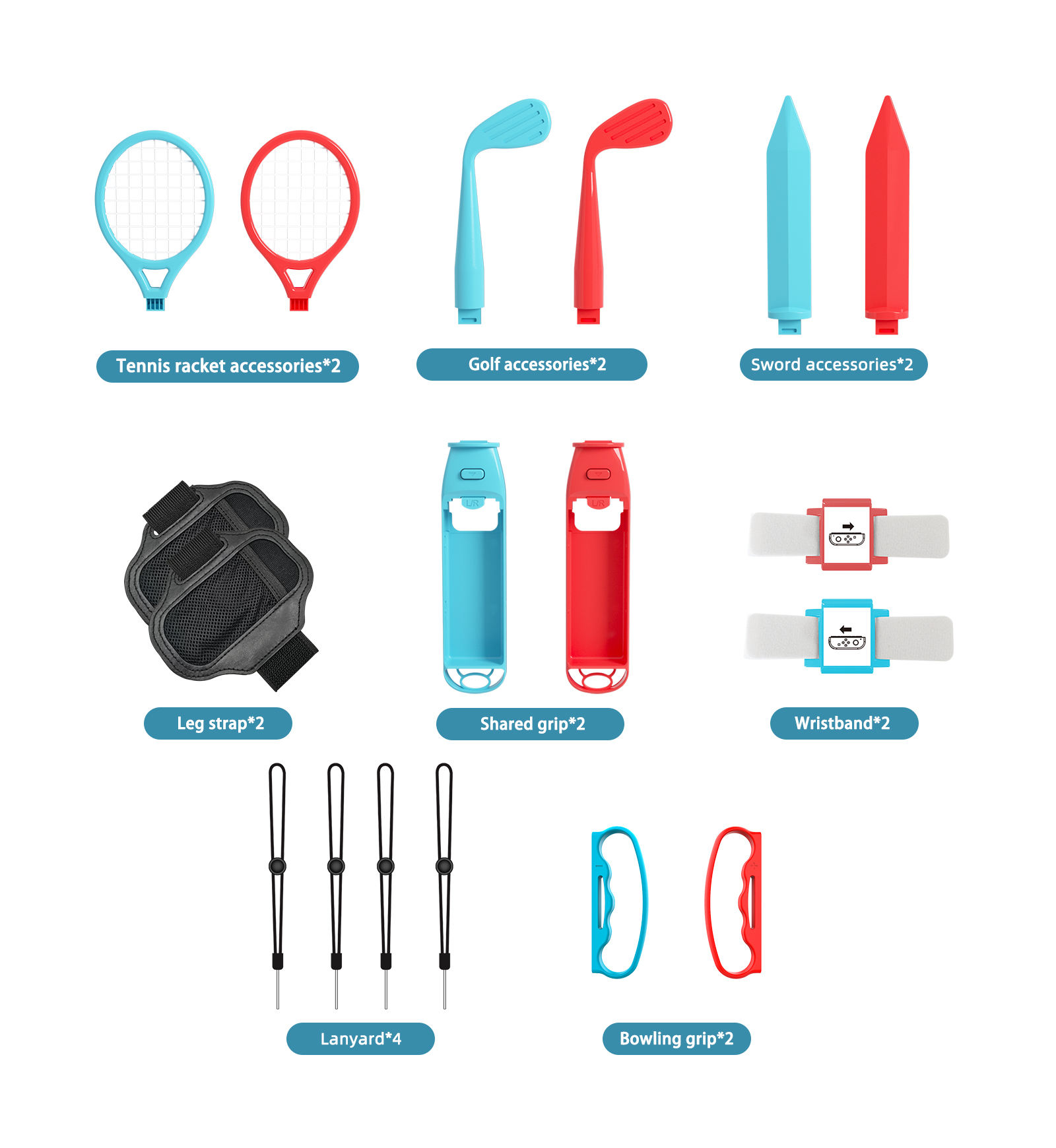18 em 1 kit de acessórios para - Party Games Switch 1 avaliação e preço