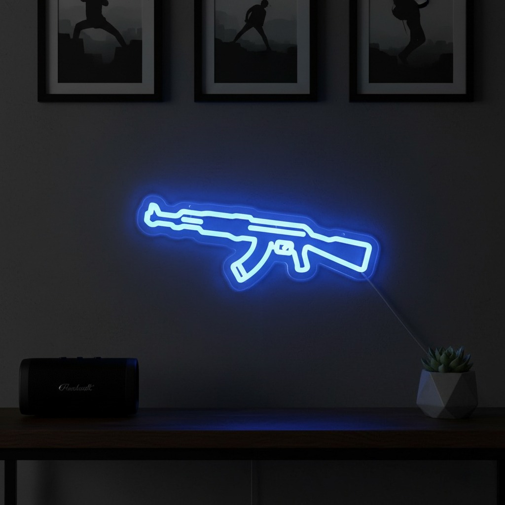 Letreiro Neon em Forma de AK - - Party Games Switch 1 avaliação e preço
