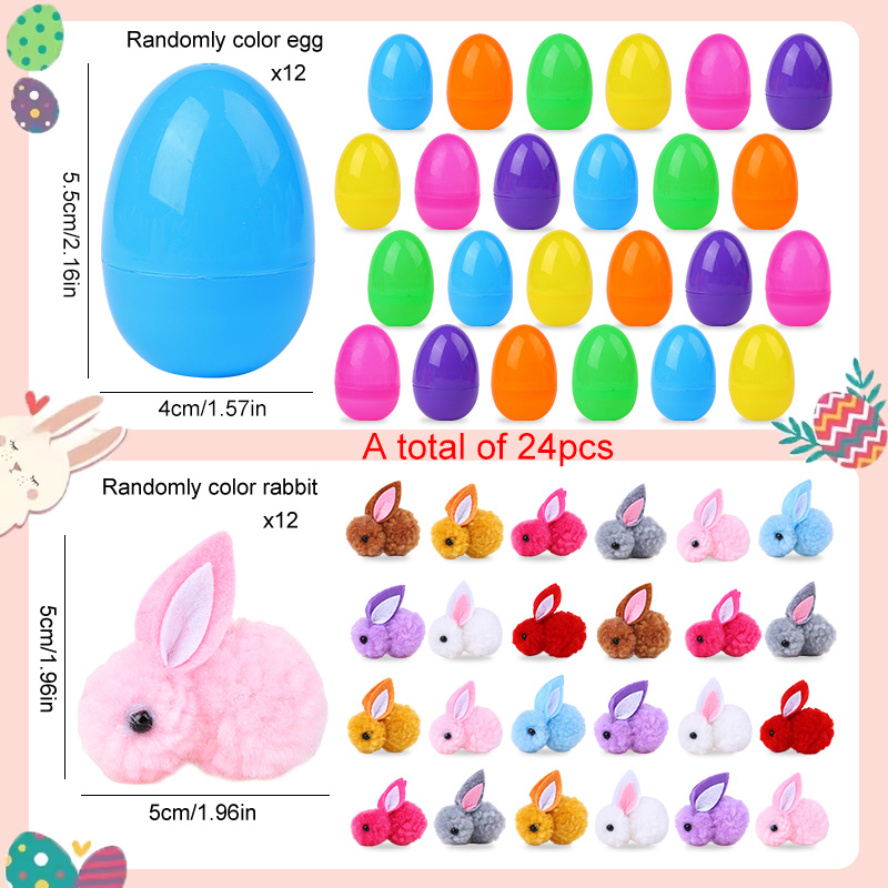 24 Peças de Ovos de Páscoa Fof - Party Games Egg avaliação e preço